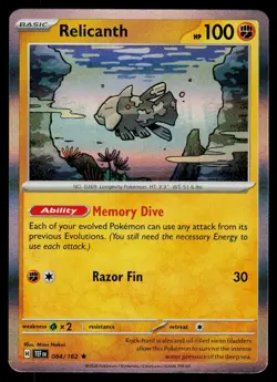 Relicanth 84/162 Rare Deck Exclusives Pokemon Holo Near Mint - Image 1
