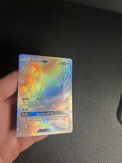 Pokemon TCG Tauros GX 156/149 SM Base Set Secret Rare MP - Image 5
