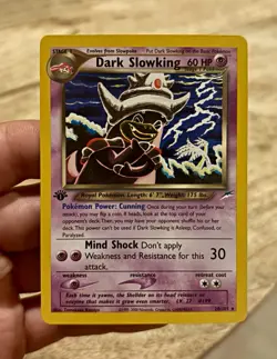 [NM] Dark Slowking Neo Destiny Rare 1st Edition 20/105 60 HP English Pokemon TCG - Image 1