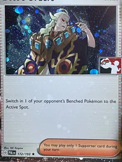 POKEMON BOSS'S ORDERS 172/193 RARE COSMOS HOLO SWIRL PROMO BLEED PRIZE PACK NM - Image 5