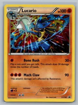 Lucario XY140 Holo Promo XY Promo Pokemon Near Mint - Image 1