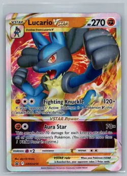 Lucario VSTAR SWSH214 Holo Promo Sword & Shield Promo Pokemon Near Mint - Image 1