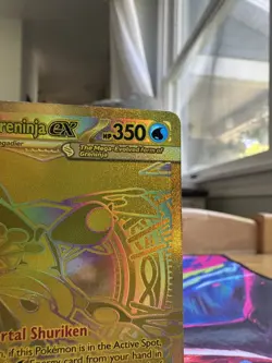 Pokemon Mega Greninja Ex Gold Mega Hyper Rare Chaos Rising 122/086 - Image 2