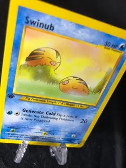 Swinub 84/105 Neo Destiny 1st EDITION Pokemon TCG WotC Common NM Never Played! - Image 2