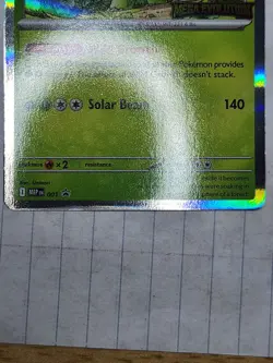 2025 Pokemon Meganium #001 Prerelease Promo, Mega Evolution Stamped, MEP #01, NM - Image 4