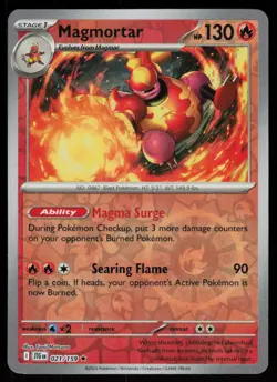 Magmortar 021/159 Rare Journey Together Pokemon Reverse Holo Near Mint - Image 1