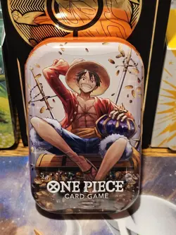 One Piece Tin Pack Set Vol. 2 Monkey D. Luffy TCG BRAND NEW FACTORY SEALED OP 13 - Image 1
