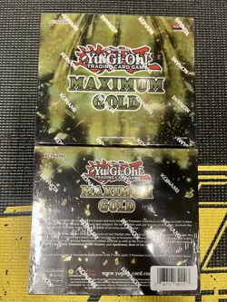 Yu-Gi-Oh! MAXIMUM GOLD Booster Box 1st Edition Sealed NEW 2020 x2 - Image 1