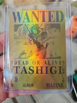 One Piece Tashigi Foil Holo Wanted Dead or Alive Trading Card - Image 1