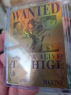 One Piece Tashigi Foil Holo Wanted Dead or Alive Trading Card - Image 2