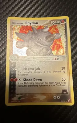 Team Magma's Rhydon 11/95 Team Magma vs Team Aqua Holo - Image 1