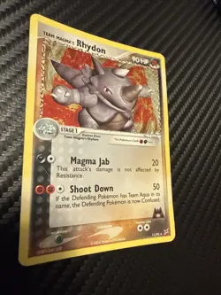 Team Magma's Rhydon 11/95 Team Magma vs Team Aqua Holo - Image 3
