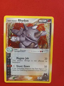 Team Magma's Rhydon 11/95 Team Magma vs Team Aqua Holo - Image 1