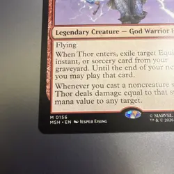 MTG Thor, God of Thunder MSH 0156 M NM Regular - Image 5