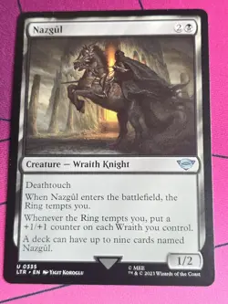 MTG Nazgul Lord of the Rings # 335 NM None Holo LOTR - Image 1