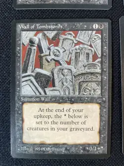 4X MTG Wall Of Tombstones NM+ Unplayed English Legends Magic the Gathering - Image 2
