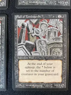 4X MTG Wall Of Tombstones NM+ Unplayed English Legends Magic the Gathering - Image 3