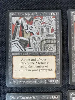 4X MTG Wall Of Tombstones NM+ Unplayed English Legends Magic the Gathering - Image 5