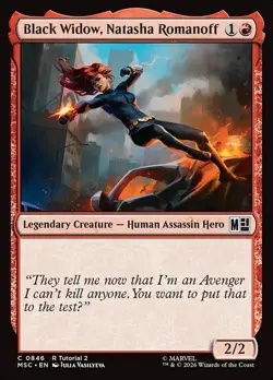 Black Widow, Natasha Romanoff 846 Regular MSC MTG - Image 1