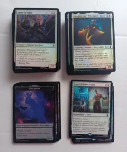 MTG Marvel Super Heroes Foil lot of 111 No Duplicates - Image 1