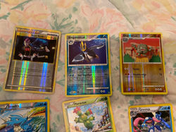 Pokemon TCG Card Holo Card Lot (Empoleon, Greninja, Tropius, Frogadier, Seadra) - Image 2