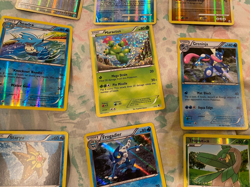 Pokemon TCG Card Holo Card Lot (Empoleon, Greninja, Tropius, Frogadier, Seadra) - Image 3