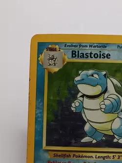 Pokemon Blastoise 2/102 Holo Base Set Unlimited Vintage Rare HP - Image 2
