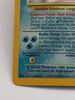 Pokemon Blastoise 2/102 Holo Base Set Unlimited Vintage Rare HP - Image 5