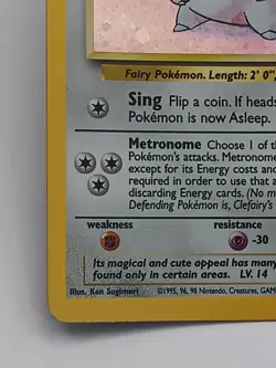 Clefairy 6/130 Base Set 2 Rare Holo Pokemon Card 2000 Vintage WOTC MP - Image 5
