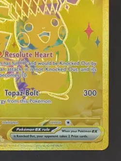 Pikachu ex 179/131 Hyper Rare GOLD Pokemon TCG Prismatic Evolutions NM - Image 4