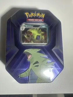 Pokemon TCG: Tyranitar Triple Whammy Collectors Tin - Factory Sealed - Image 1