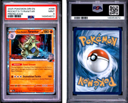 Pokemon Destined Rivals Prerelease Stamped Team Rocket's Tyranitar 96/182 PSA 9 - Image 1
