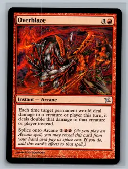 Magic MTG Betrayers of Kamigawa Overblaze #114/165 TCG CCG - Image 1