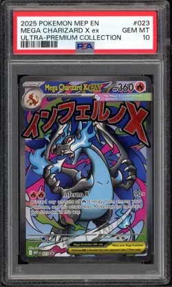 Mega Charizard X EX 023 PSA 10 Black Star Promo UPC Promo Pokemon - Image 1