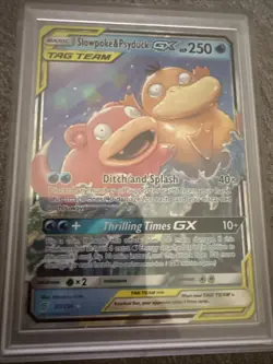 Pokemon TCG Slowpoke & Psyduck GX 35/236 Unified Minds Ultra Rare Holo - Image 2