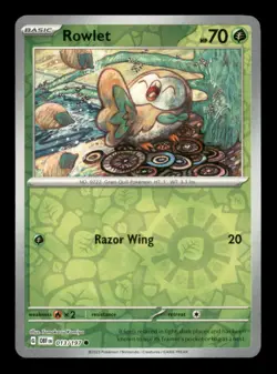 ROWLET 013/197 - REVERSE HOLO C - OBSIDIAN FLAMES - NM/M - Image 1