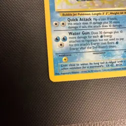 Pokemon TCG Vaporeon Holo Rare Card Jungle, 12/64, Vintage Moderately Played - Image 3