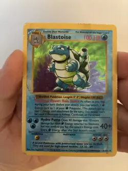 Pokemon TCG Blastoise Base Set Holo Rare 2/102 1999 Stage 2 100 HP English - Image 2