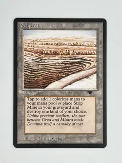 MTG STRIP MINE (EVEN HORIZON) Antiquities Regular MT Magic The Gathering - Image 1