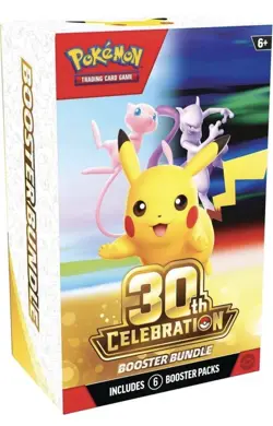 (PRESALE) Pokemon 30th Anniversary Celebration Booster Bundle (6 Packs) - Image 1