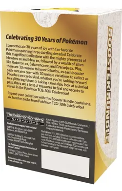 (PRESALE) Pokemon 30th Anniversary Celebration Booster Bundle (6 Packs) - Image 2