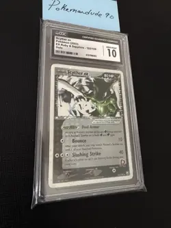 Pokemon Rocket's Scyther ex #102/109 Team Rocket Returns Holo - CGC Gem Mint 10 - Image 3