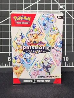 Pokemon TCG Scarlet & Violet Prismatic Evolutions Booster Bundle 6 Booster Packs 820650853210 - Image 1