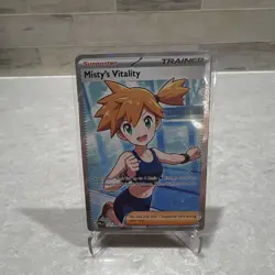 Misty's Vitality Full Art Holo 111/084 Pitch Black Ultra Rare NM - Image 1