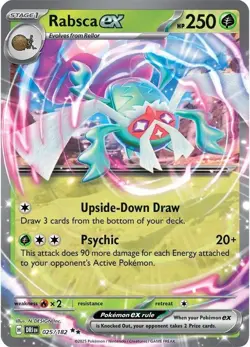 Pokemon - 025/182 - Rabsca ex - Destined Rivals - Image 1