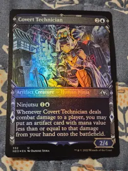 Covert Technician FOIL Showcase - Kamigawa Neon Dynasty MTG Magic - Image 2