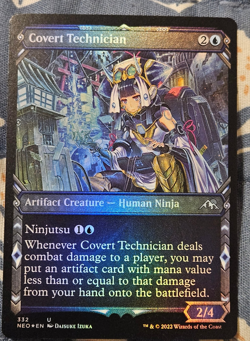 Covert Technician FOIL Showcase - Kamigawa Neon Dynasty MTG Magic - Image 3