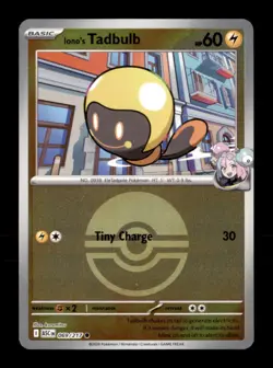 Iono's Tadbulb (Poke Ball) 069/217 Ascended Heroes Pokemon Reverse Holo NM - Image 1