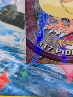 Pidgeotto Topps Chrome Series 1 Spectra Pokemon #17 TV Animation MP (Bend) - Image 5