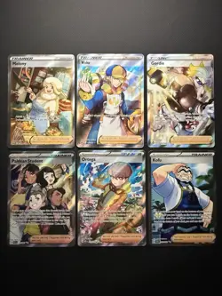 Pokemon Full Art Trainer / Supporter Lot - Melony- Volvo - Gordie - Ortega - Image 1